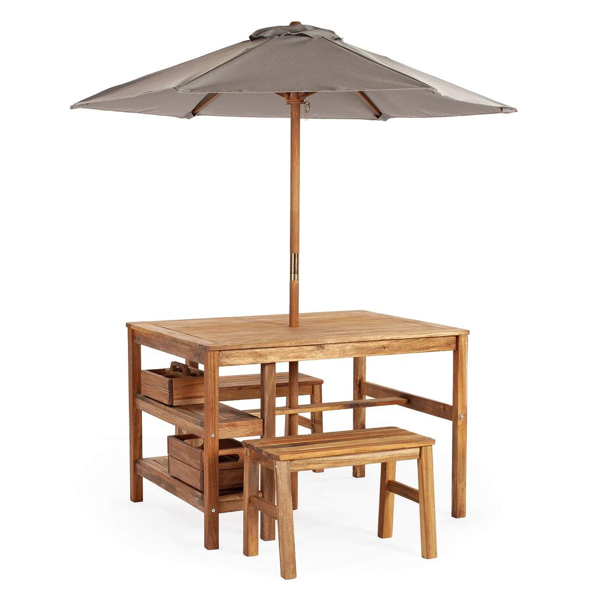 G78208 Martha Stewart Craft Table and Benches with Umbrella Silo 1 Main