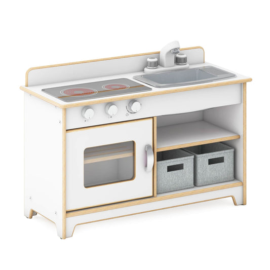 G80430 EdQ Kitchen Stove and Sink and Oven White Silo 1 Main | White