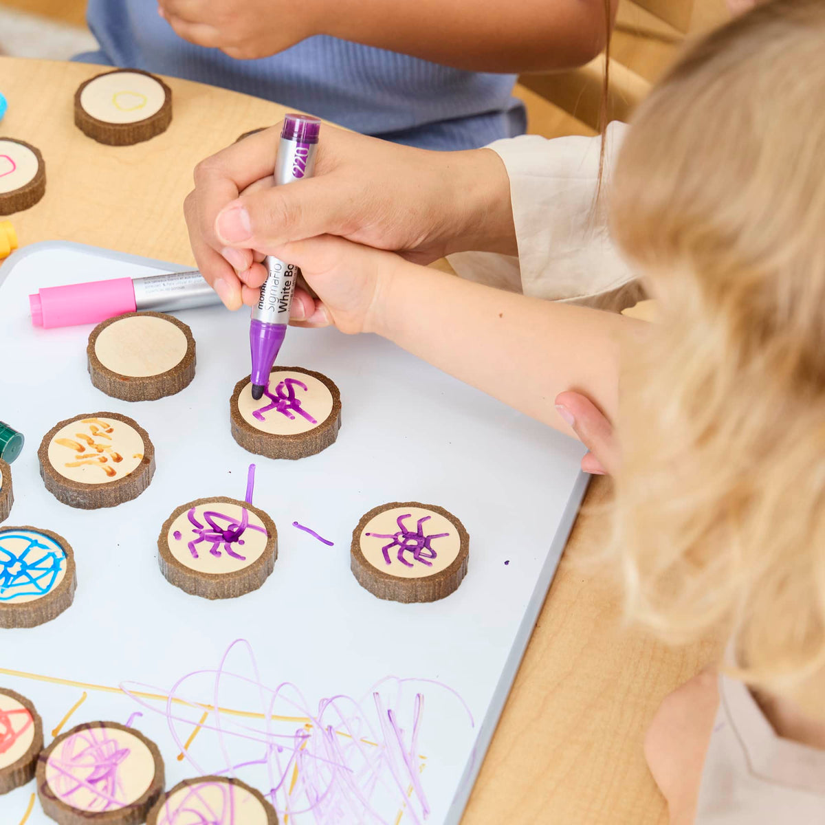 301404 Magnetic Write-On Wood Cookies Lifestyle 67