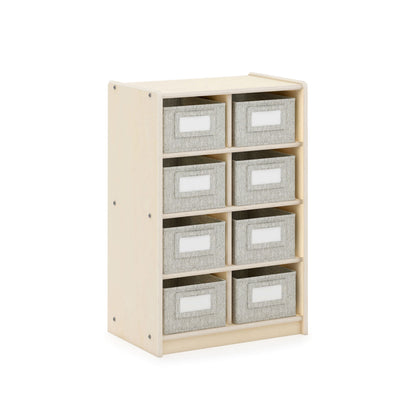 G80316 EdQ Essentials Cubby Bin Storage Organizer Natural Main-1 | Natural