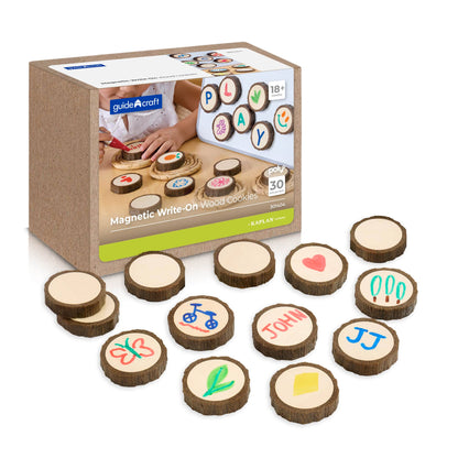 301404 Magnetic Write-On Wood Cookies Main Image