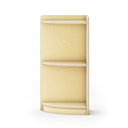 G92220 Curated Storage 2-Tier Corner Unit Natural Silo 2 Front | Natural