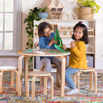 G81045 Nordic Table & Chairs Set Natural Lifestyle Main No mom | Natural