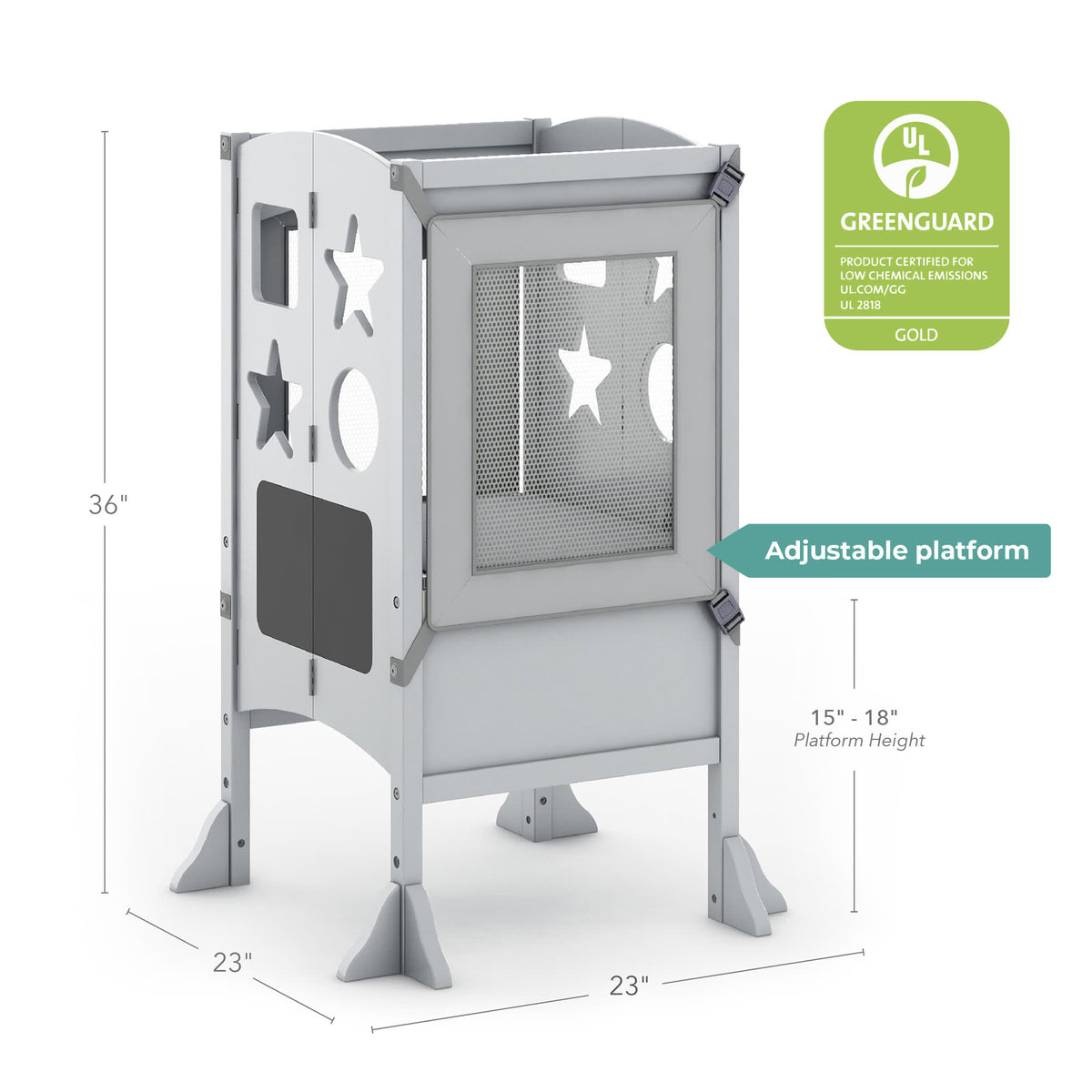 G97323 Classic Kitchen Helper Gray Dimension Greenguard | Gray