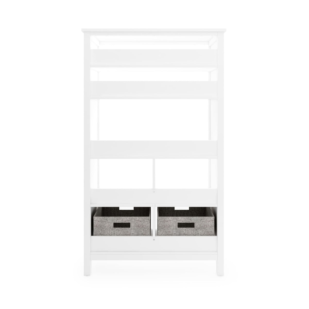 G76805 Martha Stewart Living and Learning Kids' Tall Bookcase White Back | Linen White