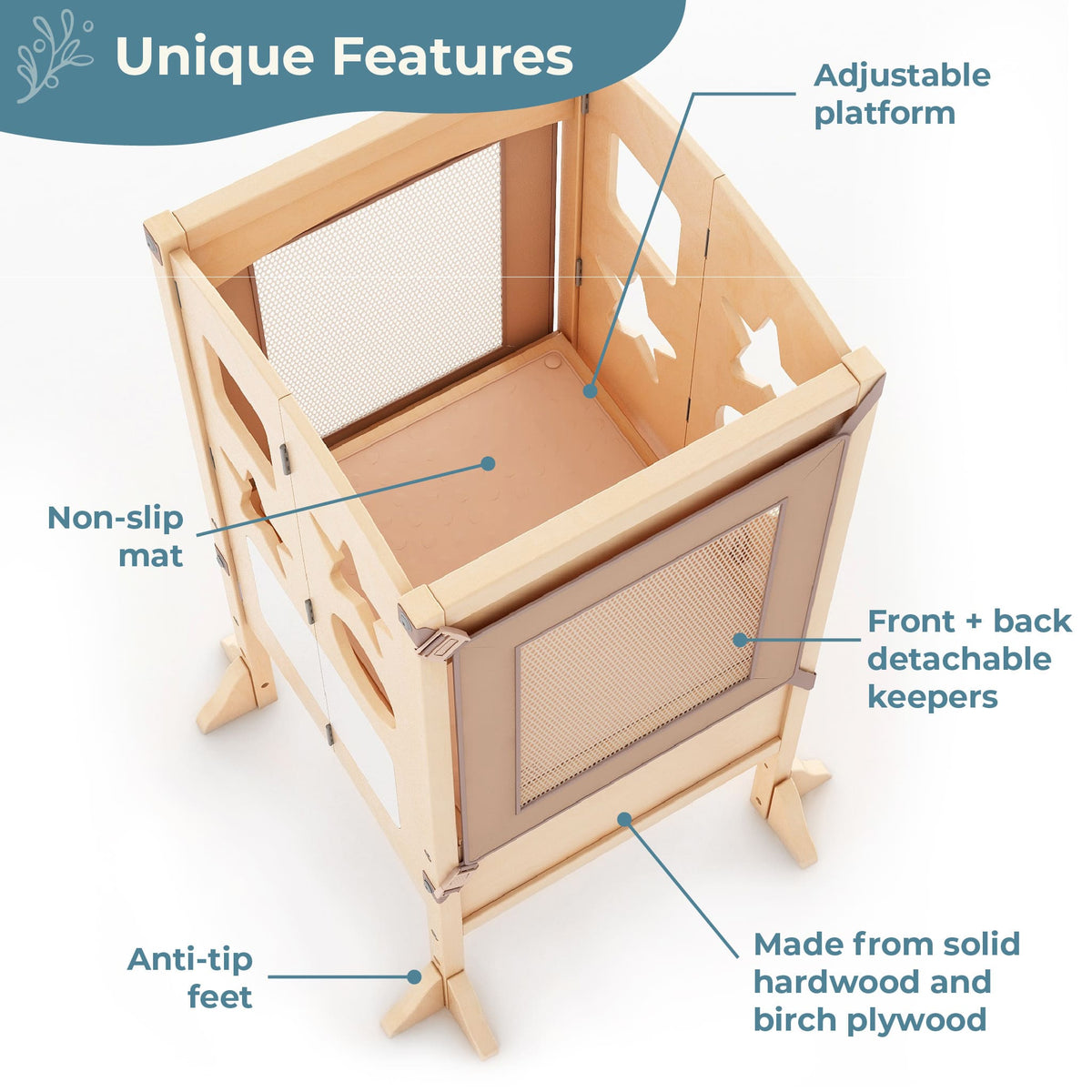 G97325 Kitchen Helper Classic GrC Natural Unique features | Ivory
