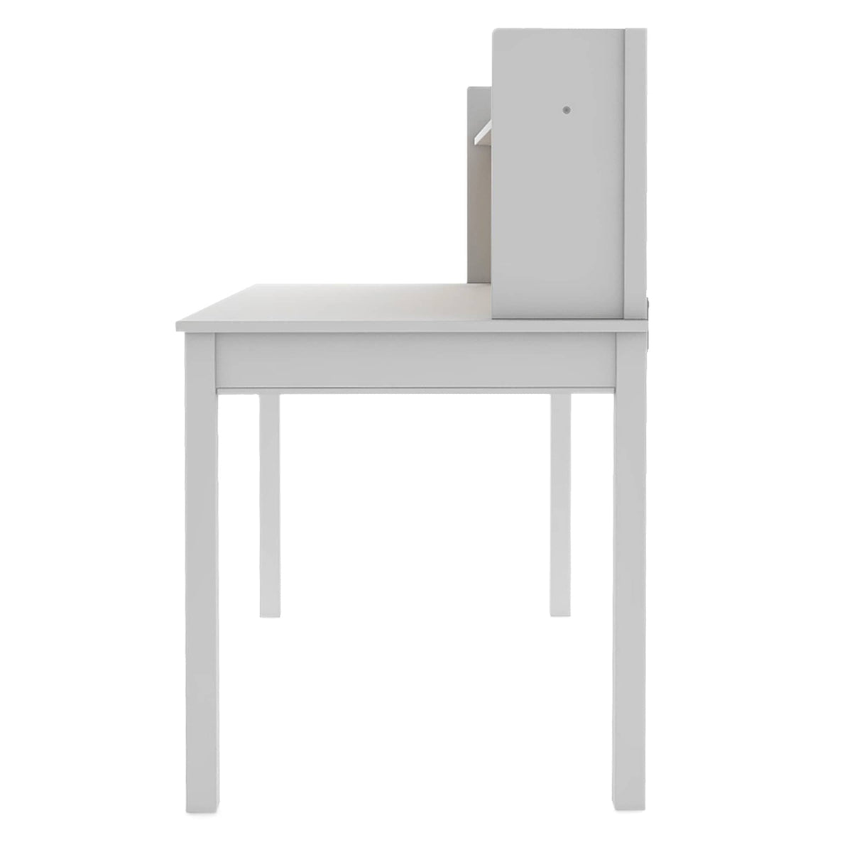 G76908 Kids' Desk with Hutch and Chair Gray Side | Gray