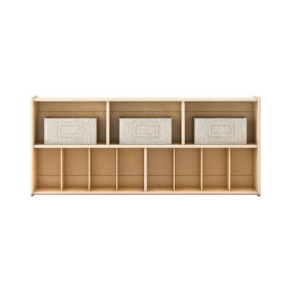 G80444 EdQ Diaper Storage Natural Silo 2 Front | Natural