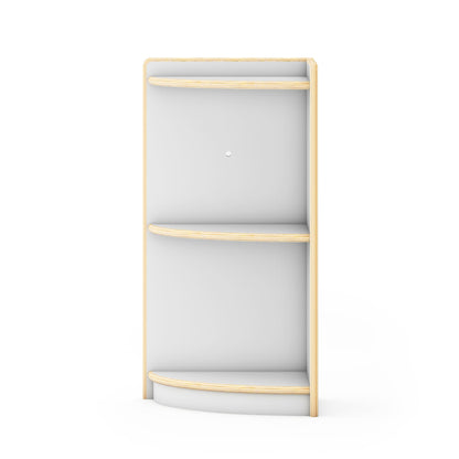 G92221 Curated Storage 2-Tier Corner Unit White Silo 2 Front | White