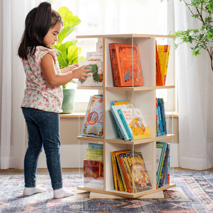 G80228 EdQ Rotating Bookshelf White Lifestyle 2212 | White